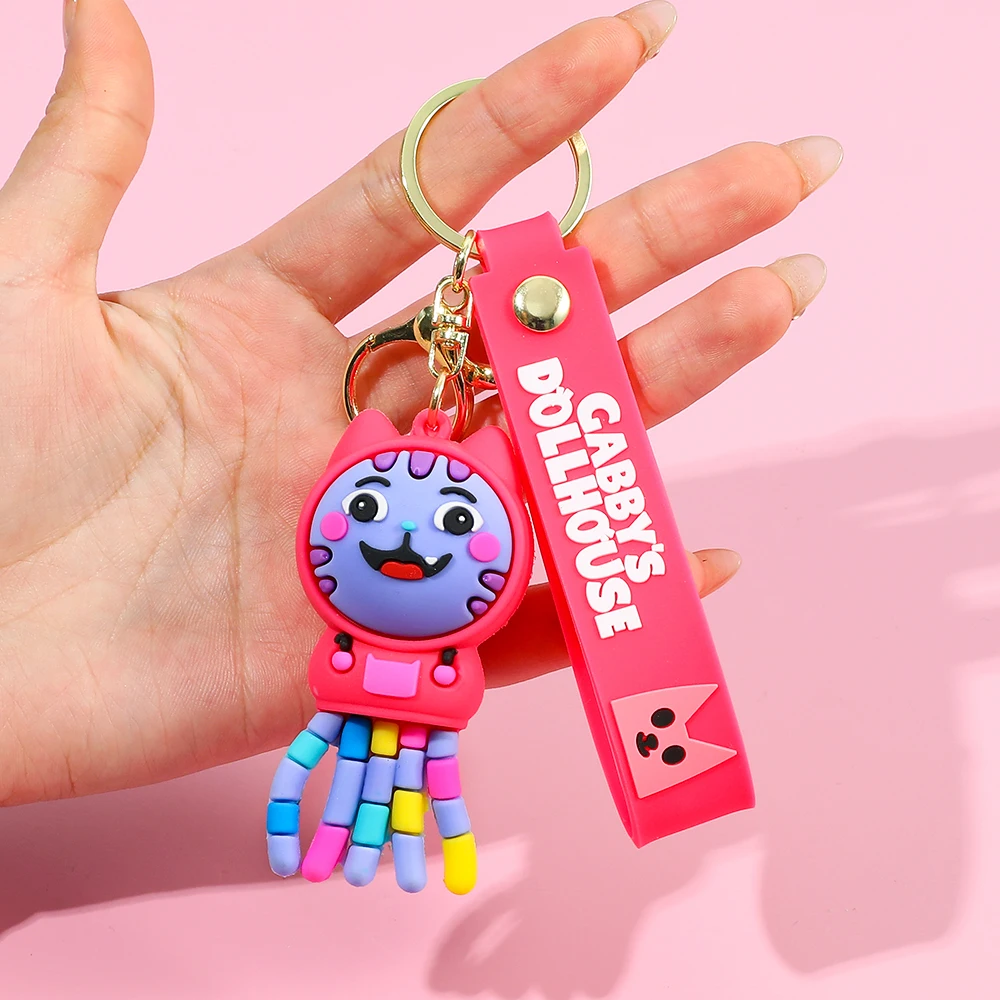 Gabby Dollhouse Keychain 3D Doll Pendant Handmade Backpack