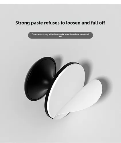 Imagen 2 del producto Manija de cajón sin perforaciones, manija redonda autoadhesiva de acero inoxidable, puerta de ventana de armario de cocina, 7 colores, 1/3 piezas