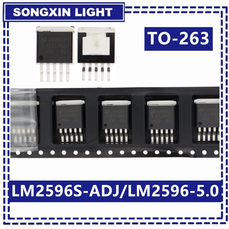 10pcs/lot LM2596S-5.0 LM2596S-ADJ LM2596S LM2596 2596 TO-263 In Stock