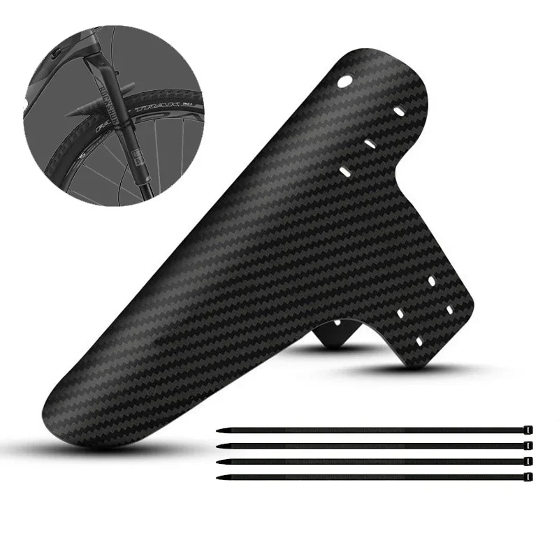

Carbon Pattern Bicycle Fender Portable Road Mountain Bike Mud Guard Bike Front Rear Wheel Mudguard Ultralight MTB Fender