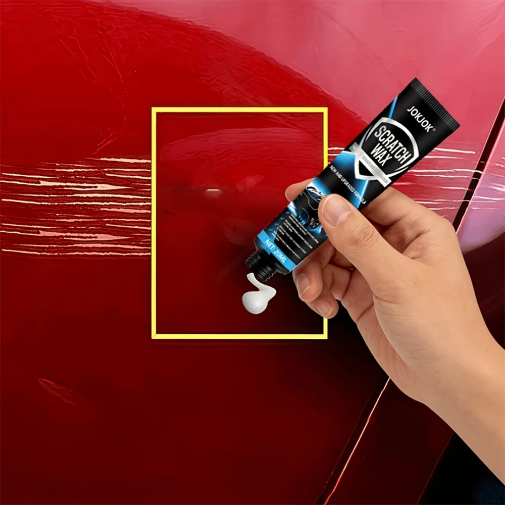 20Ml Instant Scratch Remover Paste, Dual Use for Car Paint & Eyeglass Repair, No Buffing & Polish-Free Formula, Restores Shine F
