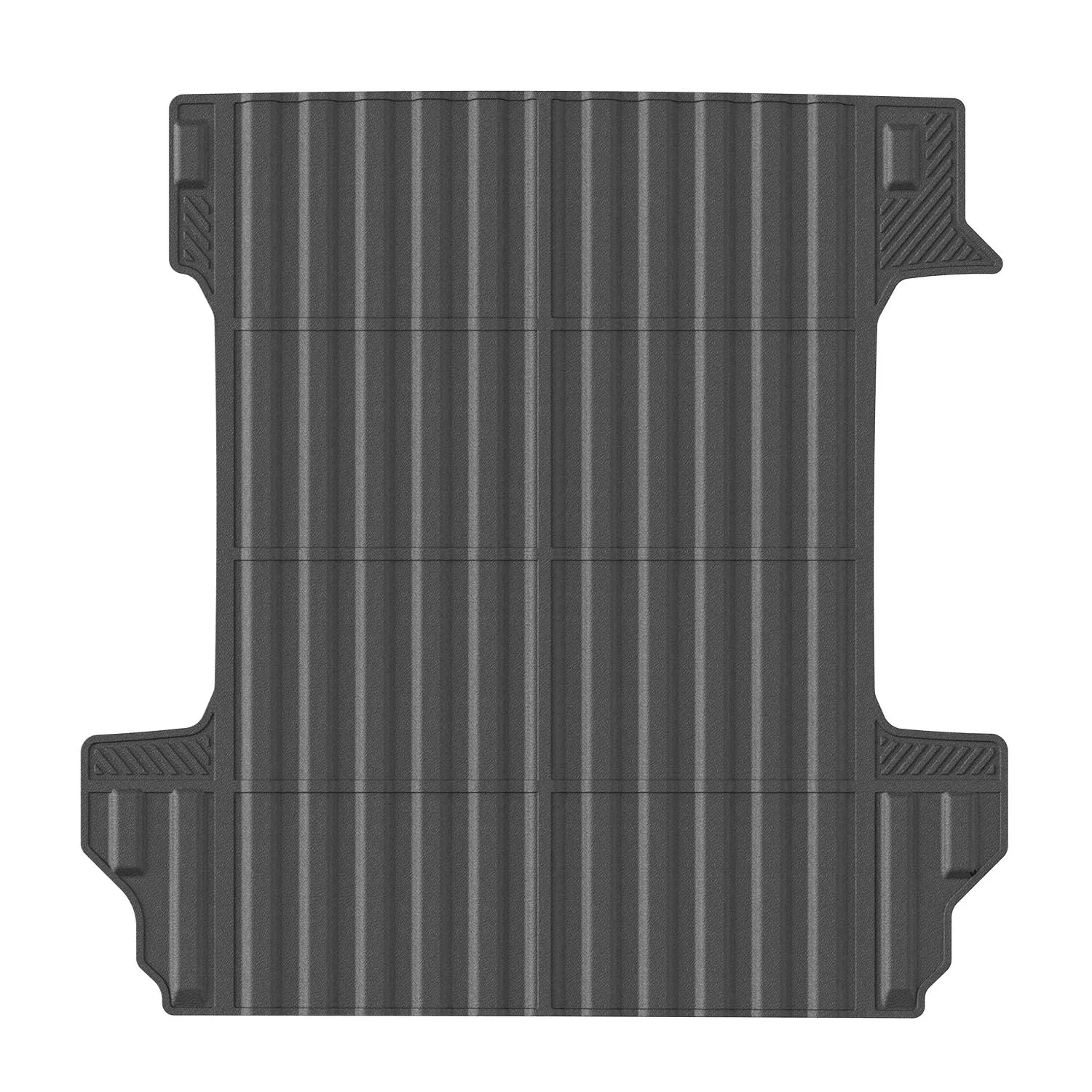 Truck Bed Mat Compatible With 2019-2024  Silverado Durable TPE Pickup Bed Liner Rear Storage Liner