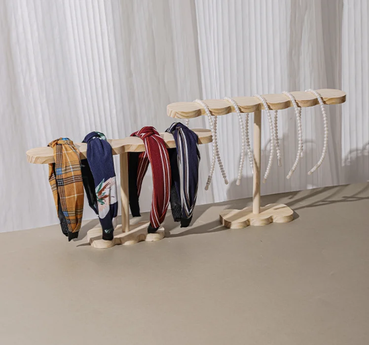 رف عرض الأساور الخشبي، حبل الرأس، رباط الشعر، شماعة المجوهرات، دعائم عرض الأساور، رف كشك الحي  #3