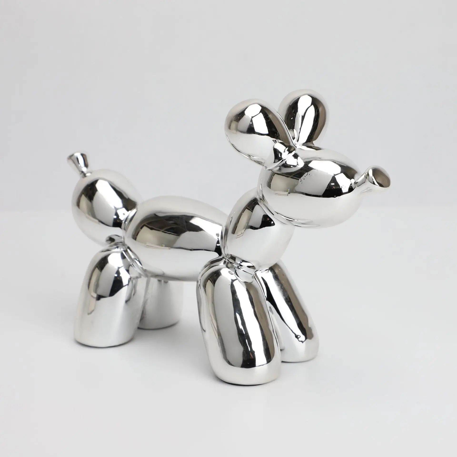 โมเดลตกแต่งรูปสุนัขบอลลูนเรซิ่นสไตล์นอร์ดิก สำหรับตกแต่งบ้าน แผนกขาย ห้องนอน