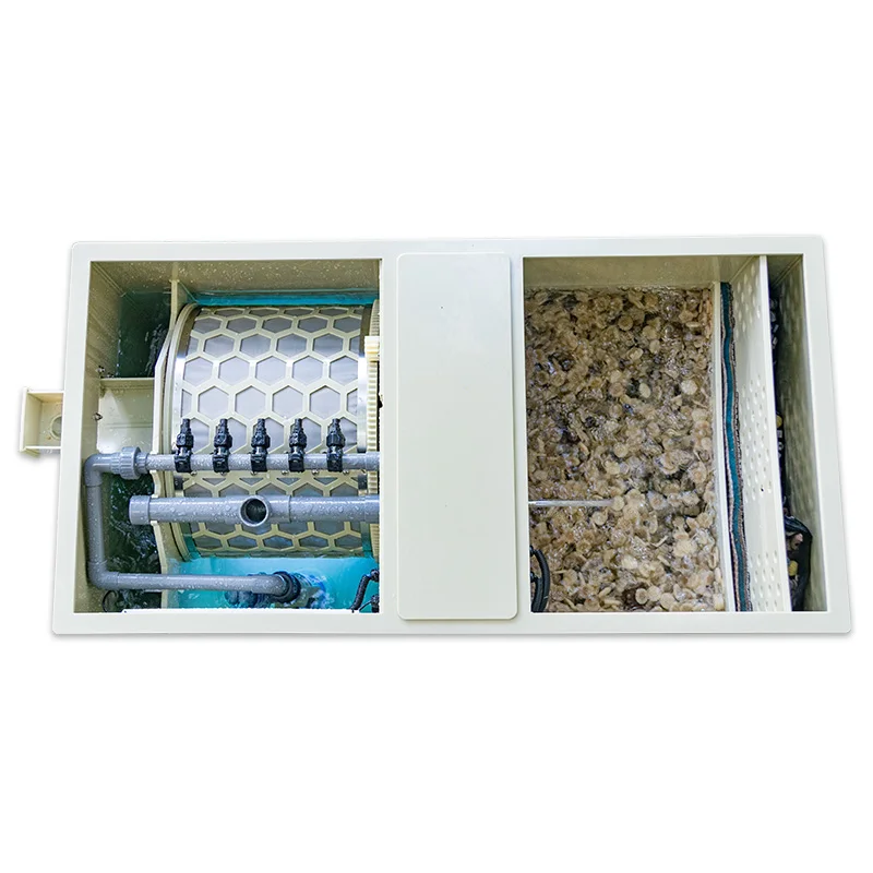 

QihangRAS Aquaculture Aquarium Fish Pond Combi Bio UV Drum Filter System 15m3/h Food Grade PP Hot Sale Whole Set Koi Pond