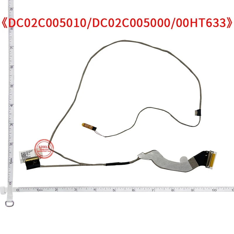 Cable de vídeo LED LCD LVDS para ordenador portátil, accesorio para Lenovo Thinkpad E550, E550C, E555, E560, E565, E560C, DC02C005010, DC02C005000, 00HT633