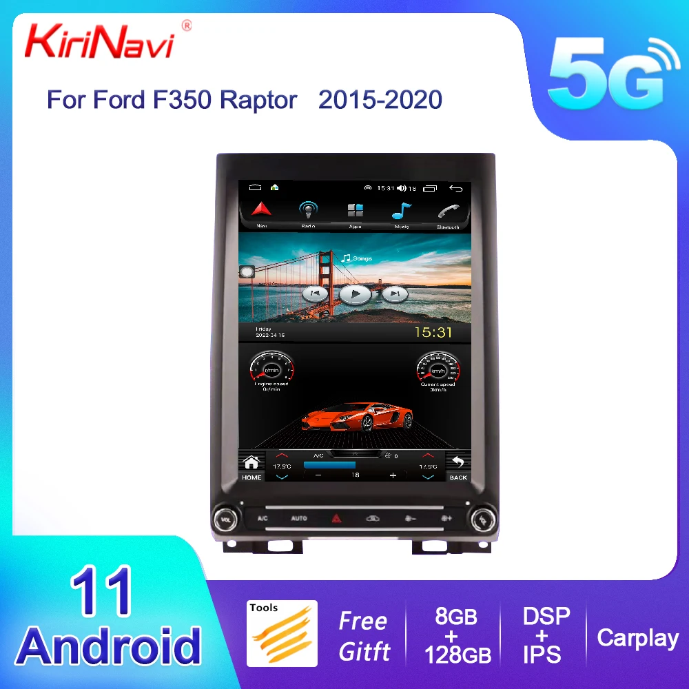 

Kirinavi Vertical Screen Android 13 Car Radio For Ford F-150 F150 2008-2020 Auto GPS Navigation DVD Player Autoradio Stereo 4G