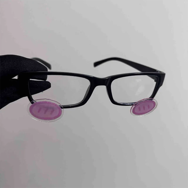 لطيف مسحوق أحمر الخدود نظارات أنيمي تأثيري Kawaii نظارات الاكريليك شفافة موضة ريترو Y2K النظارات الشمسية الملحقات