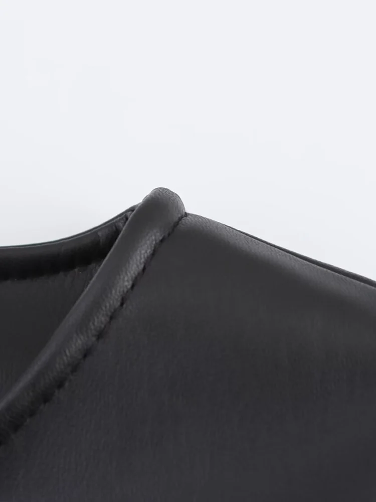 Europäischen und Amerikanischen stil frühjahr neue frauen kleidung kurzen rock saum kunstleder rundhals langarm jacke schlank coa