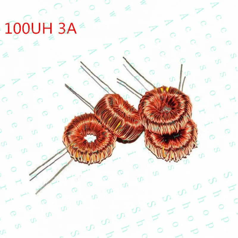 PP+ 10PCS 100uH 100UH 3A inductor toroidal con bobina de alambre envuelto