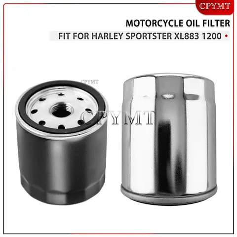 Filtro de óleo para motocicleta, alto desempenho, adequado para harley sportster xl883 1200 softail touring road king road glide ultra clássico