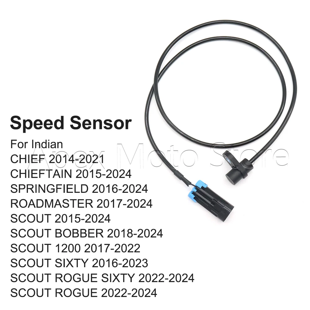 

Motorcycle Front Rear Wheel Speed Sensor For Indian Chief Chieftain Springfield Roadmaster Scout 1200 Rogue Sixty Bobber
