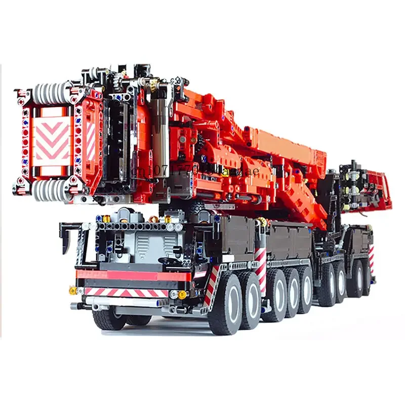 In stock High-Tech LTM11200 Upgrade Truck Building Blocks Kit Heavy Version Mobile Crane Excavator Model Bricks Children Toys