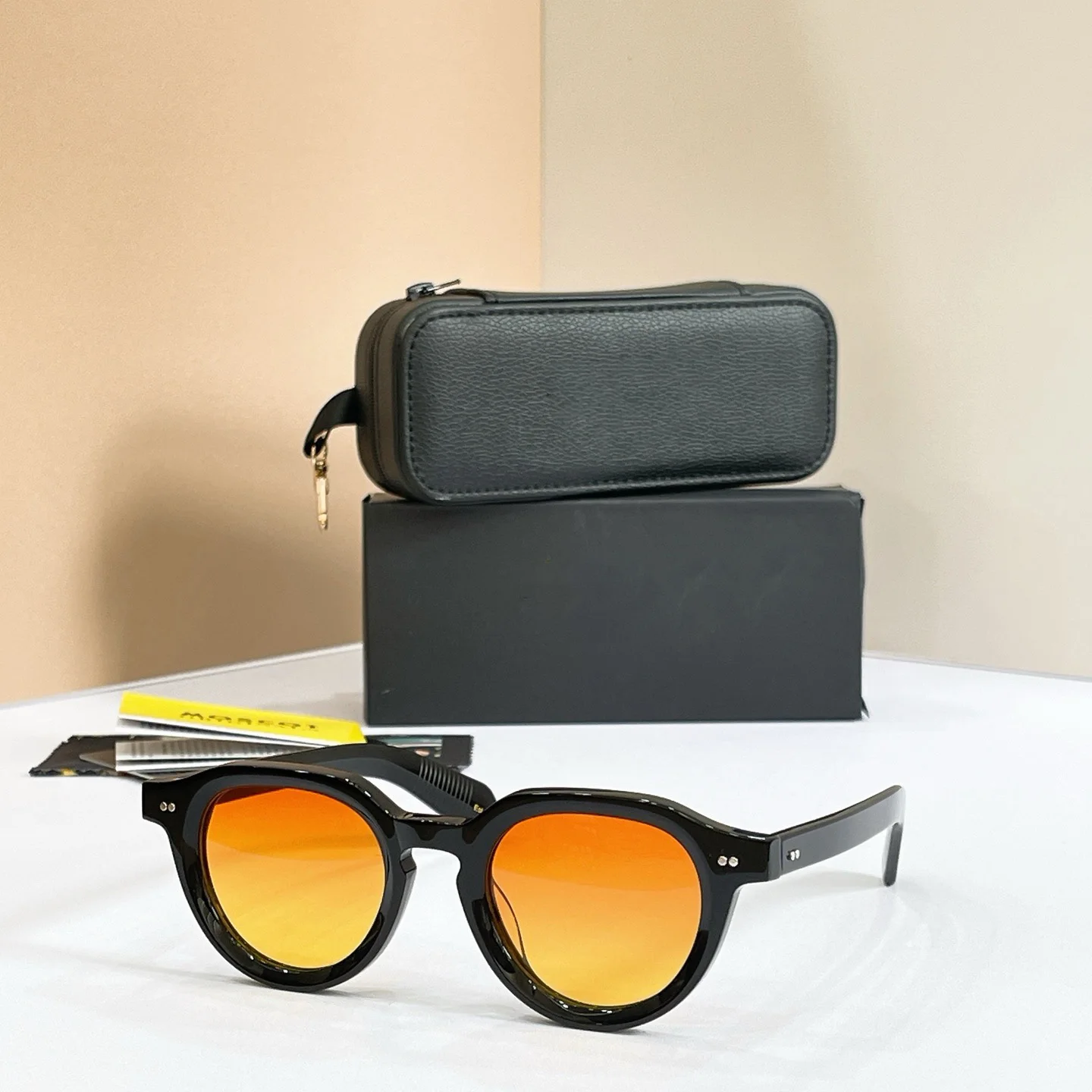 BAITSIM 48mm Vintage Acetate Glasses Sunglasses for Men Women Eyeglass Frame Unisex UV400 Protection|Belight
