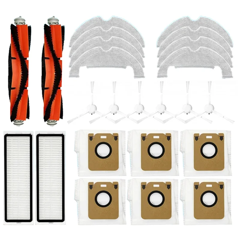 9M-Für Dreame Bot D10 Plus RLS3D Roboter Staubsauger Wichtigsten Seite Pinsel Hepa-Filter Mopp Tuch Teile