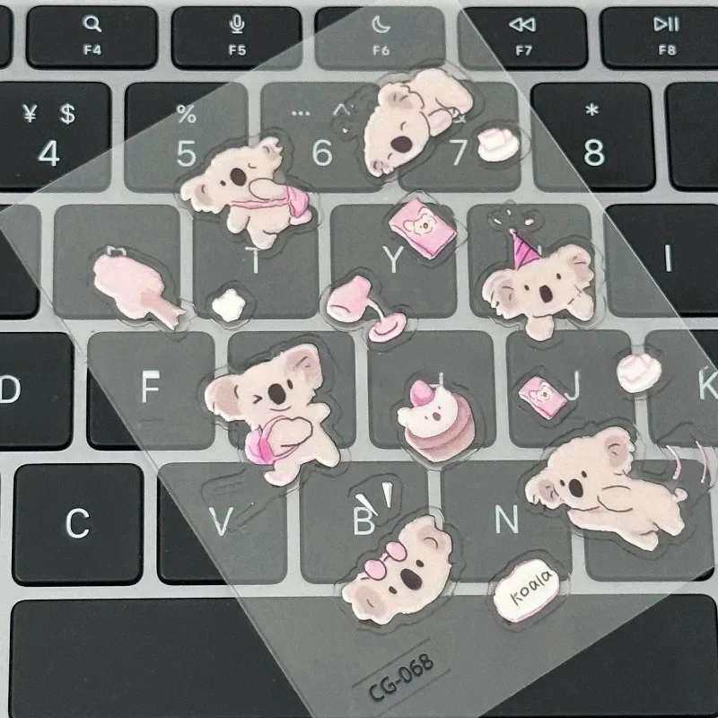 1pc Kawaii Jelly Koala Stickers 5D Embossed Bear Decals for Retro Camera Laptop Tablet Phone Case Scrapbook DIY Decor