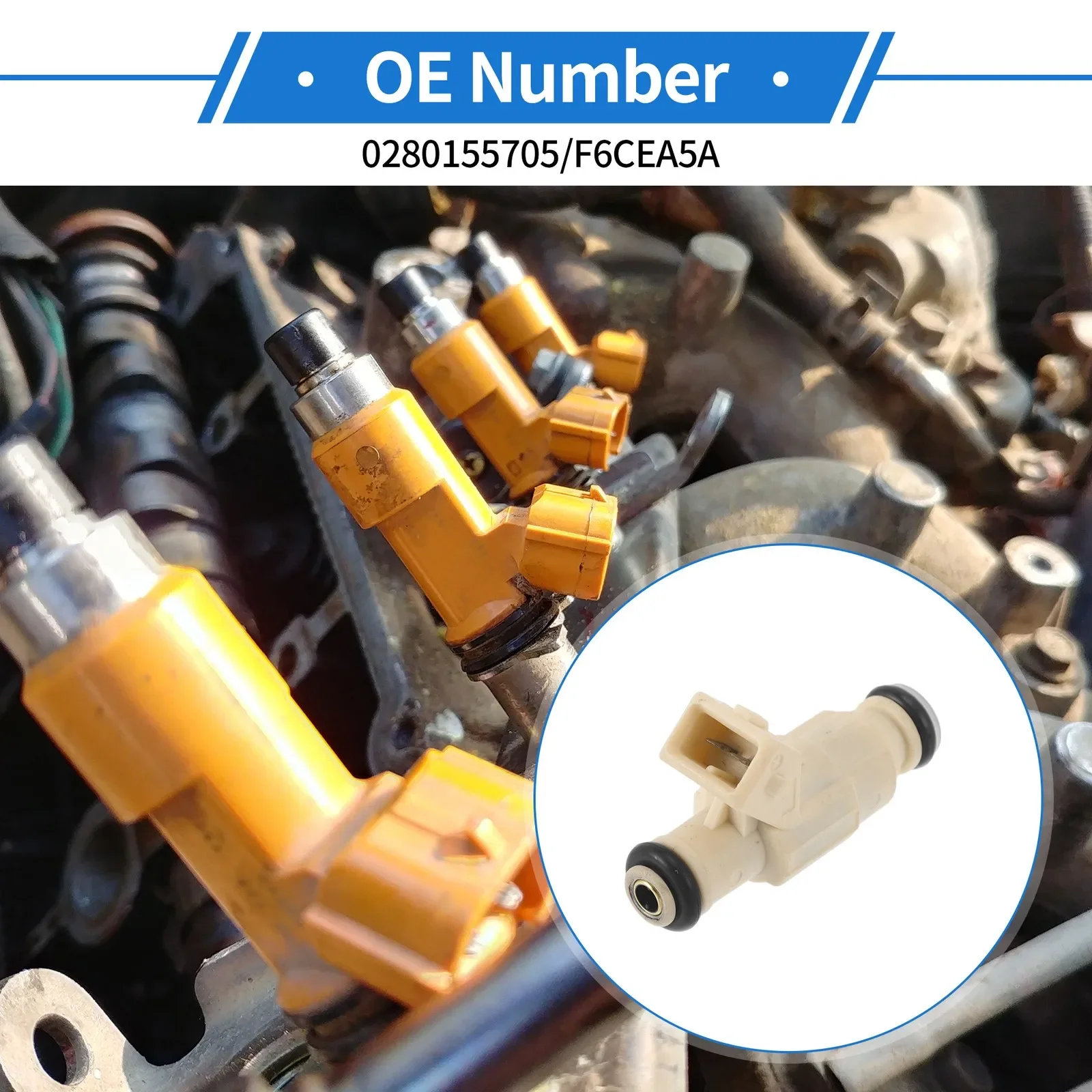 1 قطعة حاقن 0280155705 F6CE A5A لفورد اسكورت 1997 1998 1999 2000 2001 2002 #4