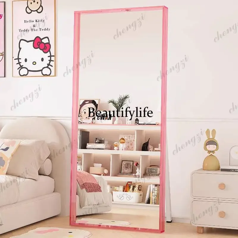 Antique Decoration Mirror Vanity Girl Personalised Custom Bedroom Art Mirror Wall Makeup Compact Espelho Banheiro Room DecorH178