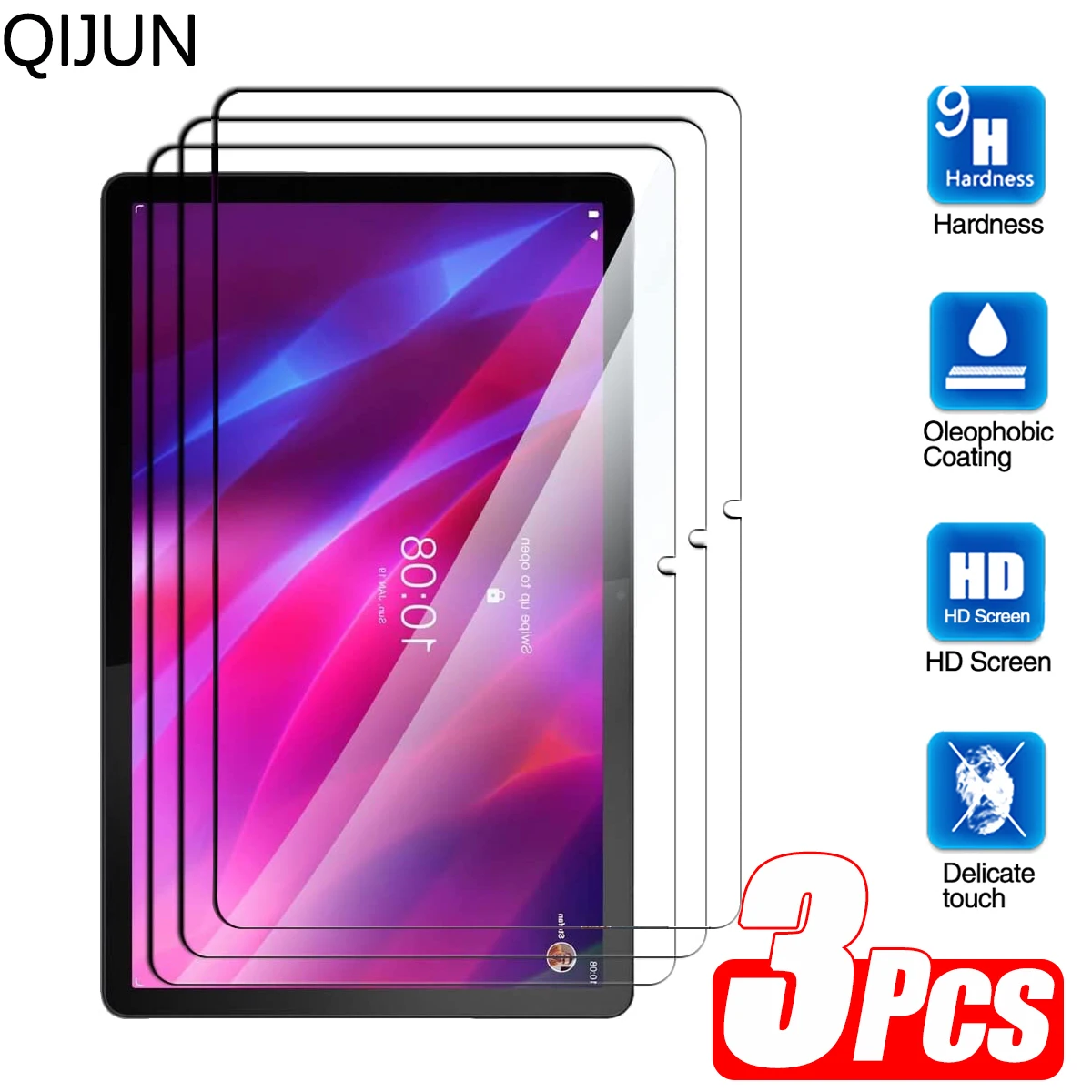 

3pcs Screen Protector For Lenovo Tab P11 Plus 11'' 2021 TB-J616F TB-J607F Protective Film Anti Scratch Clear Tempered Glass