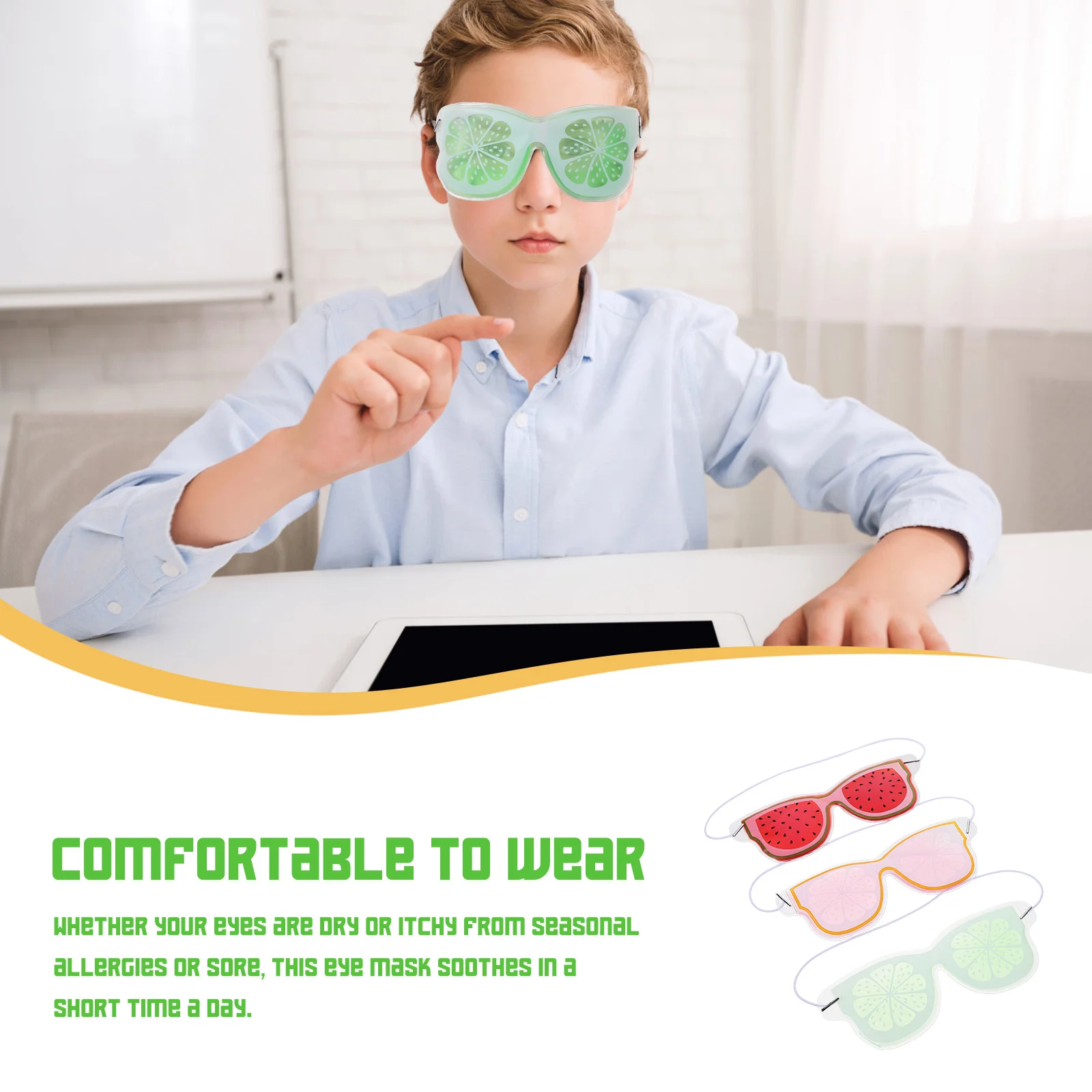 

4 шт., подушечки для глаз с фруктами, износостойкие товары для дома, средство для удаления темных кругов, товары для дома, детский аксессуар