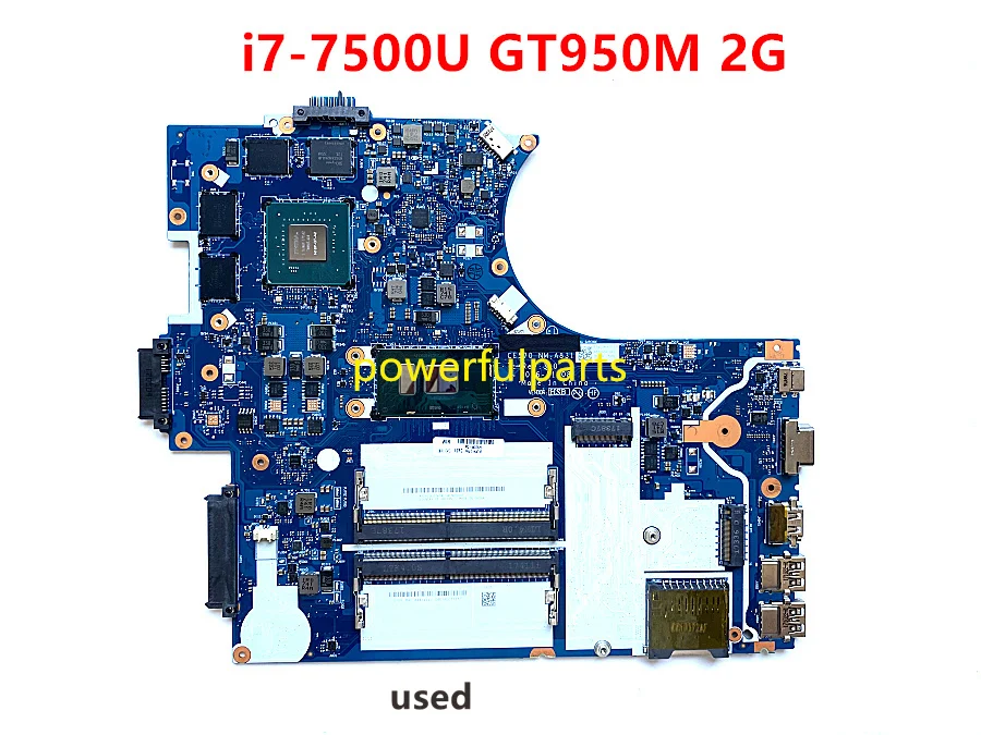 Working Good For Thinkpad E570 Laptop Motherboard With i7-7500 Cpu+ GTX950M 2G graphic 01HW730 CE570 NM-A831 Tested Ok