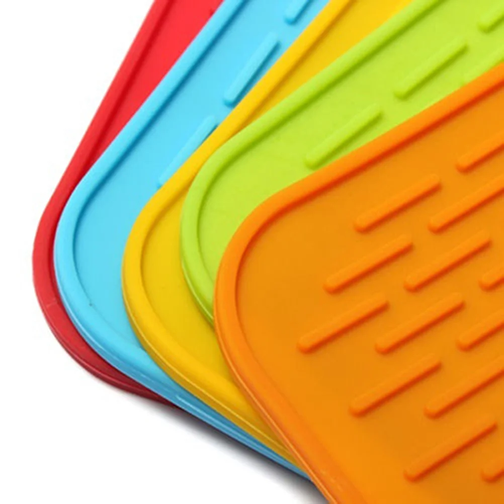 

Non-Slip Heat Resistant Silicone Mat Flexible Odorless Hot Pad Pot Holder Kitchen Cushion Placemat Silicone Mat