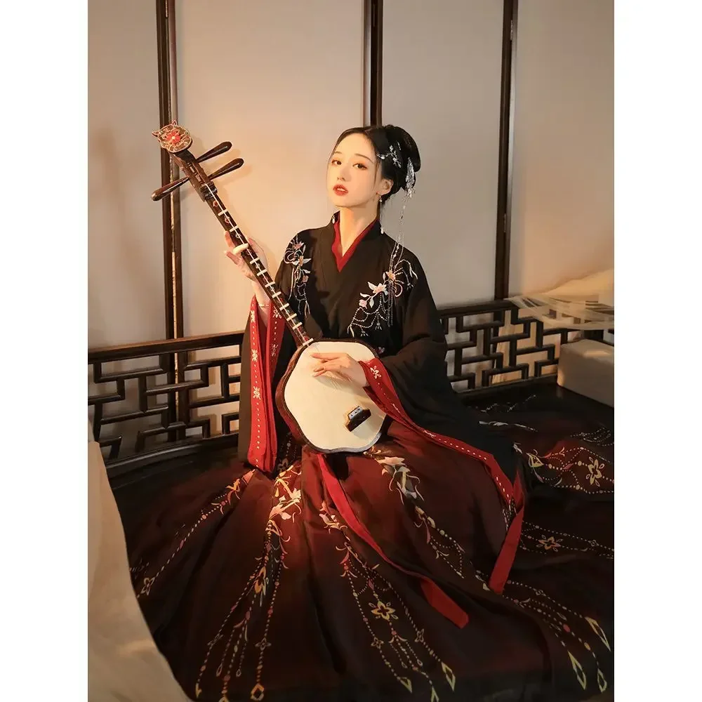 Chinese Traditional Hanfu Costume Woman Ancient Han Dynasty Dress Oriental Princess Dress Lady Elegance Tang Dynasty Dance Wear