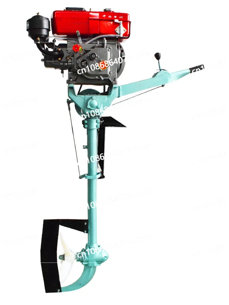 Machine Water-cooled Outboard Machine Single Cylinder Marine Propeller Underwater Electric Propeller Engine Small