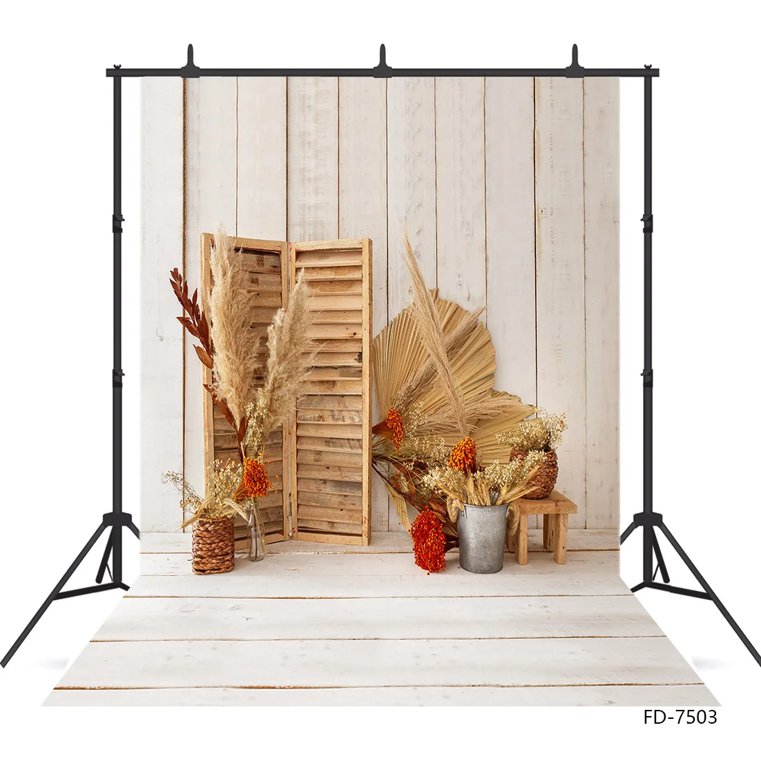 

Rustic Room Dry Leaves Hay Halloween Photography Backgrounds for Photo Studio Vinyl Portrait Backdrops for Kids Party Photobooth