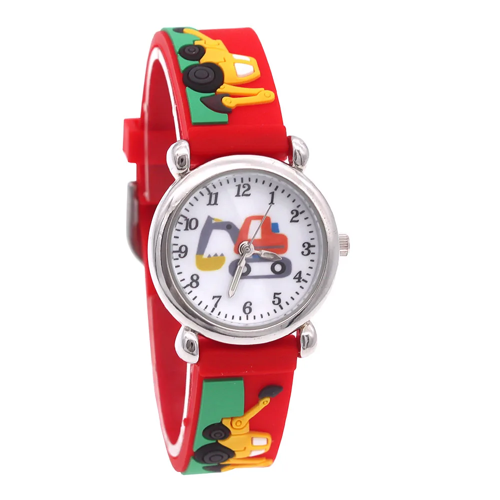 New Fashion Cartoon Watches Toys Children's Electronic Casual Watch Leather Strap Boys Girl Quartz Watch Kids Gift Boy Gifts