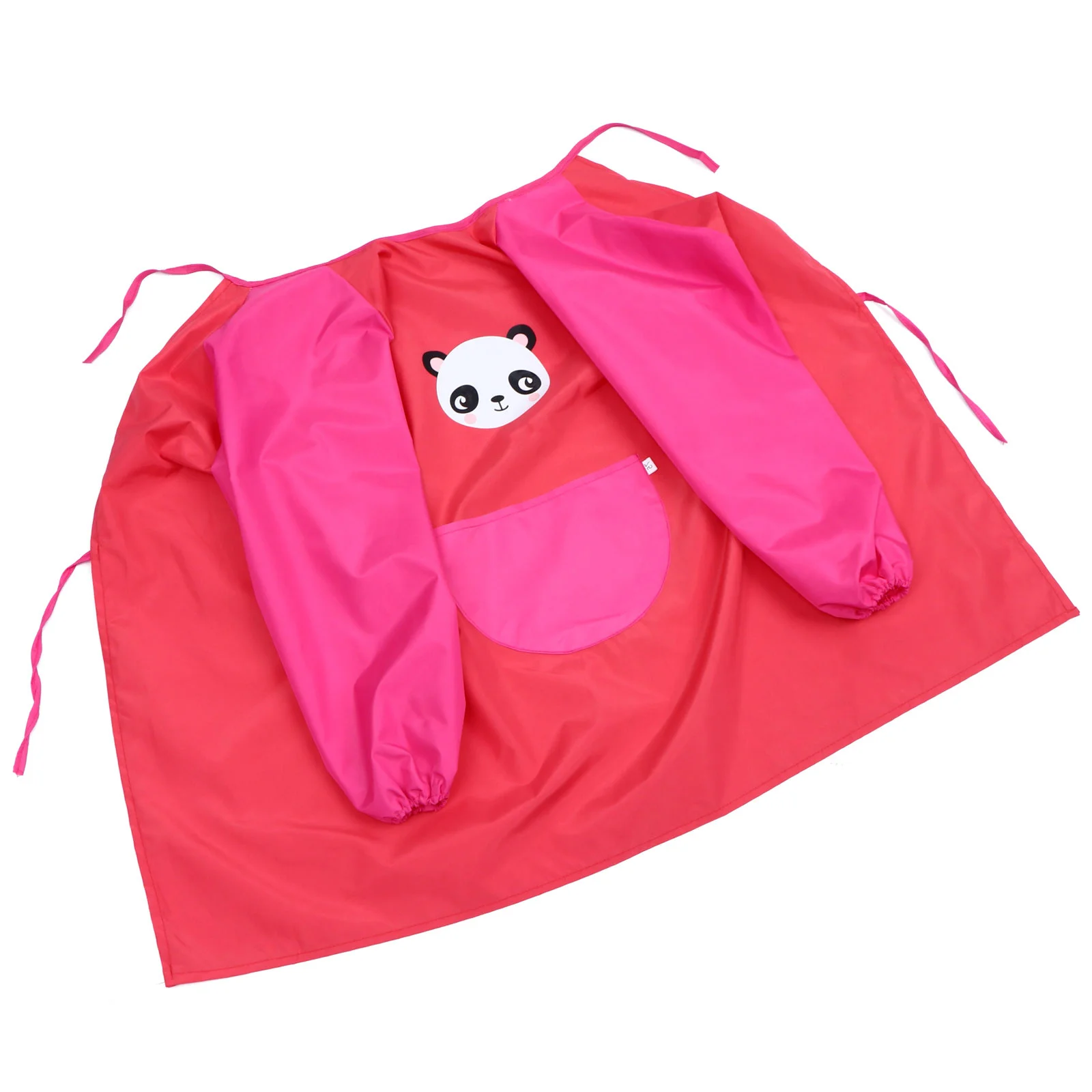 

1Pcs Waterproof Baby Dining Bib High Density Woven Cartoon Apron Adjustable Band Soft Breathable Pocket Baby Smock Feeding Apron