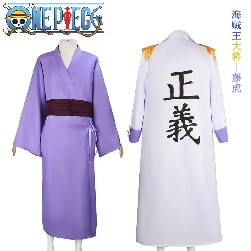 

Hot Anime One Piece Admiral Issho Cosplay Costume women men Halloween Carnival Uniform tops Pants hat Full Set Dress Up gift