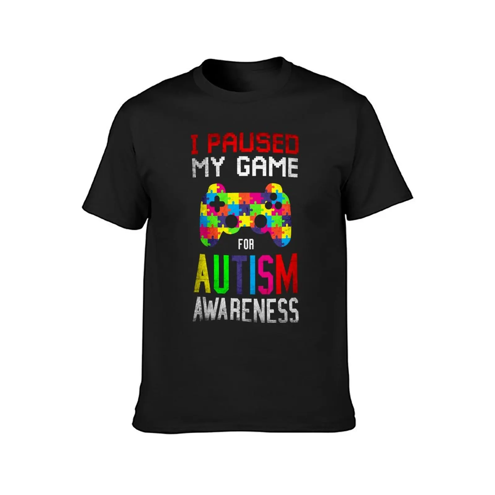 Autism Awareness Day Puzzle Autistic Video Gamer Gaming Gifts T-Shirt shirts graphic tees men clothing