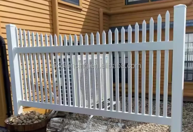 Modern Design PVC Slat Fence Low Maintenance Fence High Quality Backyard And Commercial Use Home Garden Decoration