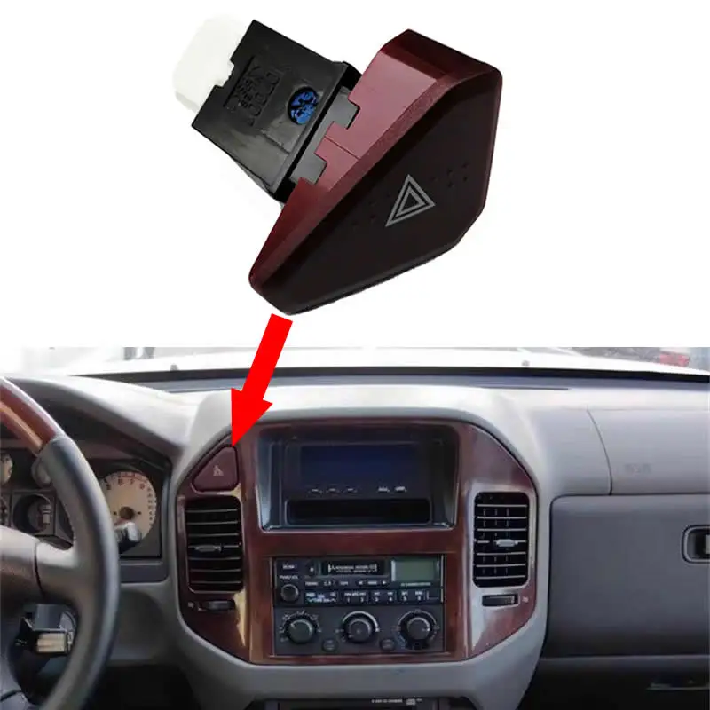 Kamshing Emergency Light Switch For Mitsubishi Pajero V73 V77 Hazard Warning Light Switch Double Flash Switch