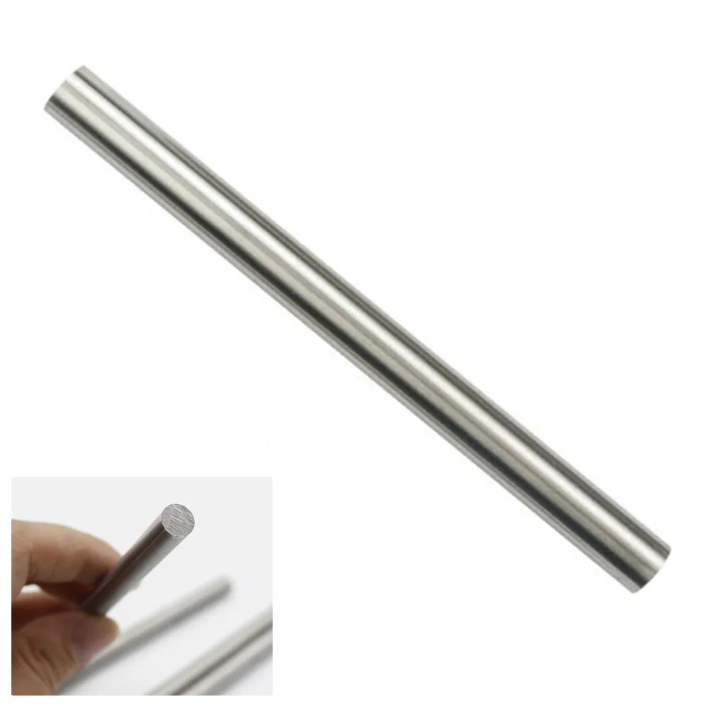 HSS เครื่องกลึงแท่งกลมเหล็กทนต่อการสึกหรอก้านตรงเหล็กสีขาวความแข็ง8*150มม. ก้านตรงใหม่