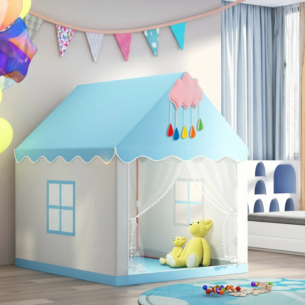 قسم مظلة السرير، خيمة قلعة الأميرة الخيالية، مساحة سرية للبنين والبنات، خيمة لعب محمولة للأطفال، بيت ألعاب التظاهر، ديكور حفلات أعياد الميلاد/عيد الميلاد/عيد الشكر/الهالوين، هدية العيد، الملحقات والأضواء غير متضمنة