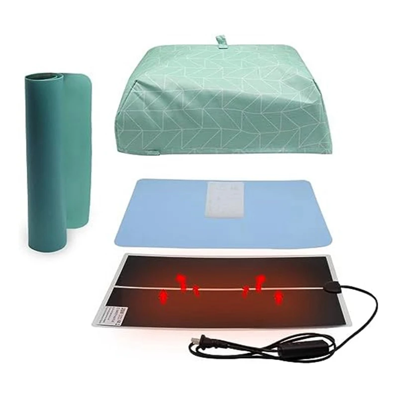 

Resin Heating Pad Set With Timer And Lid, Resin Curing Pad, Epoxy Drying Pad Set For Key Chains, DIY Enthusiasts EU Plug