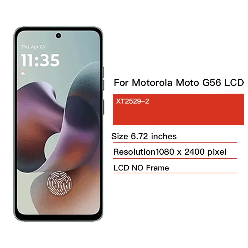 XT2529-2, XT2529-1 Premium LCD do Motorola Moto G56 5G Wyświetlacz Ekran Dotykowy Digitizer Panel Zestaw Ekran LCD G56 — zdjęcie produktu 2