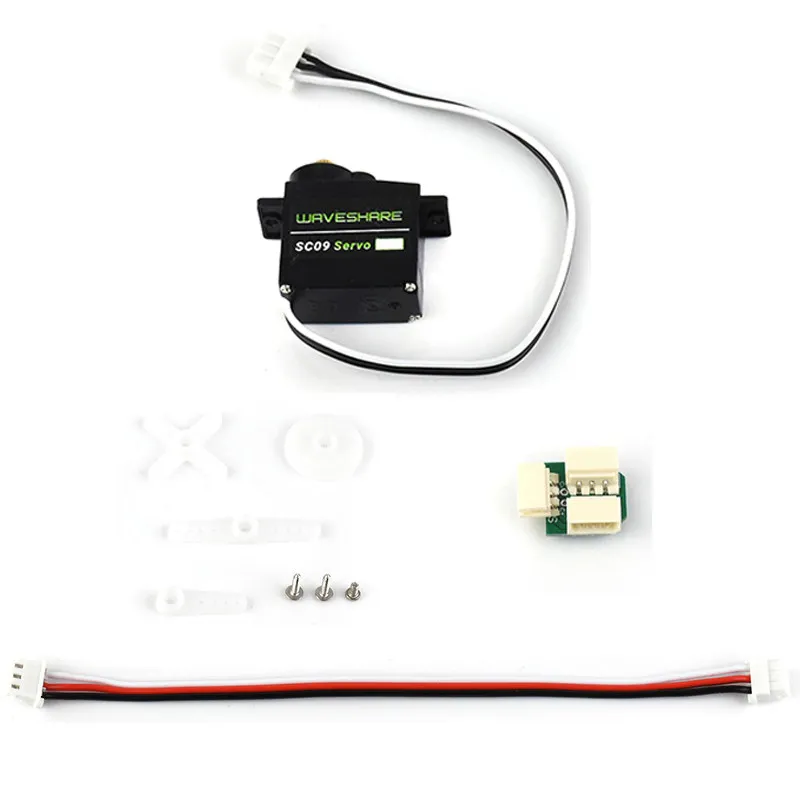 SC09 Serial UART Bus Servo Motor, Dual Mode Switch, Bidirectional Feedback, 2.3 Kilograms, 300 Degrees