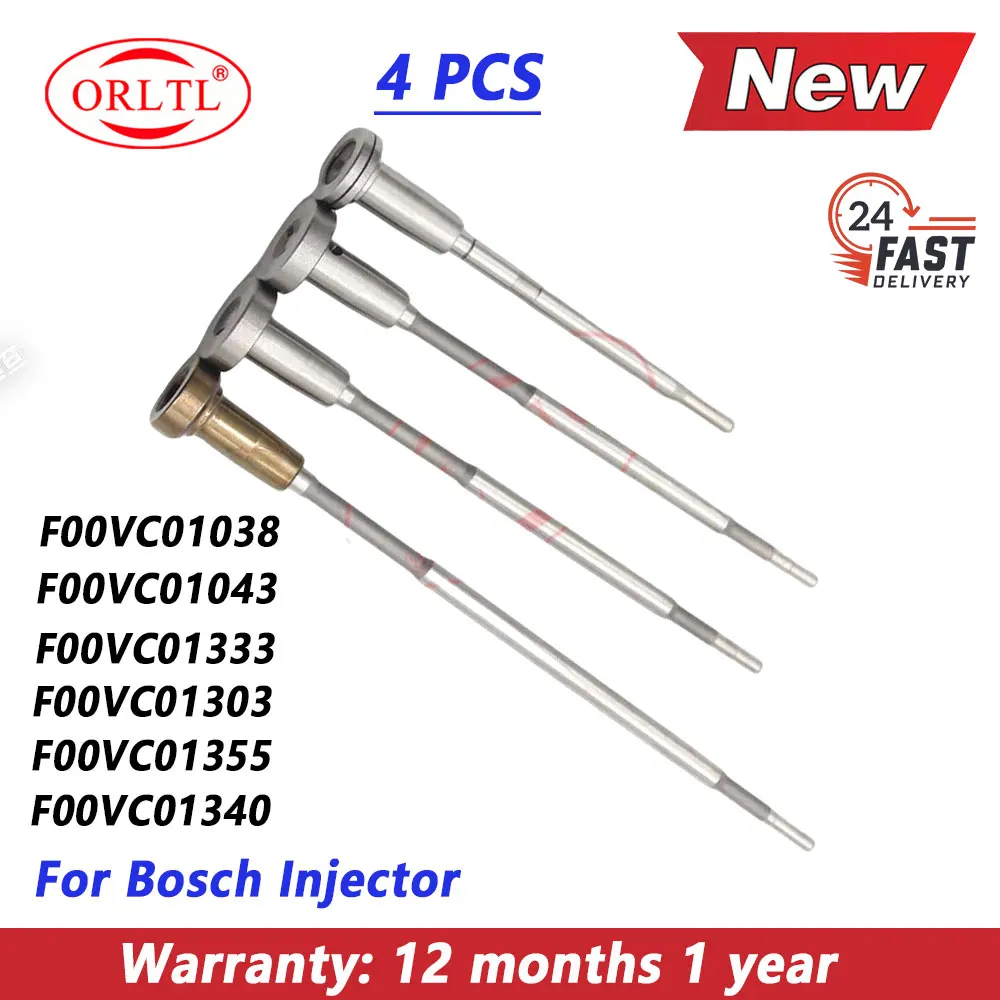 4PCS F00VC01038 F00VC01043 F00VC01333 F00VC01303 F00VC01355 F00VC01340 New Diesel Injector Valve For BOSCH