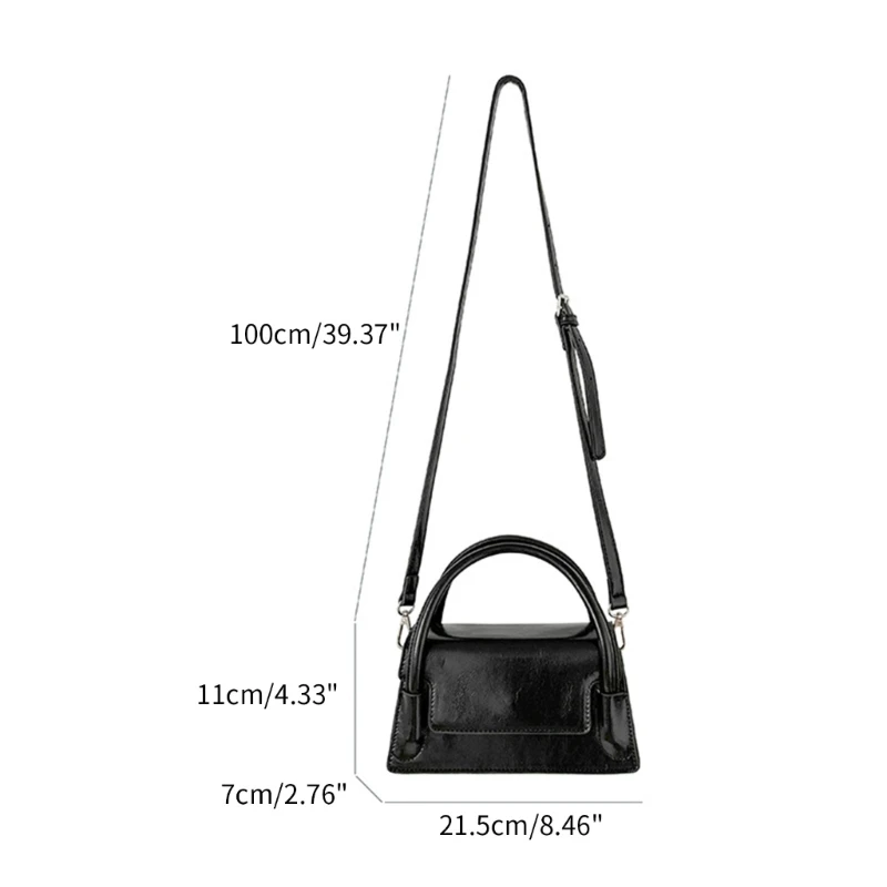 Leisure Casual Bag Shoulder Bag for Girl Women Solid Color Crossbody Trendy Bag