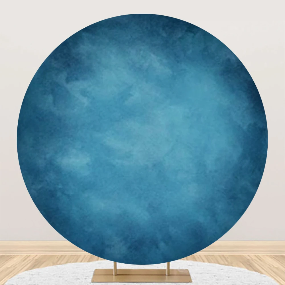 Gradienten Abstrakte Weiße Selbst Portrait Runde Elastizität Hintergrund Kreis Kind Baby Geburtstag Fotografie Hintergrund Angepasst