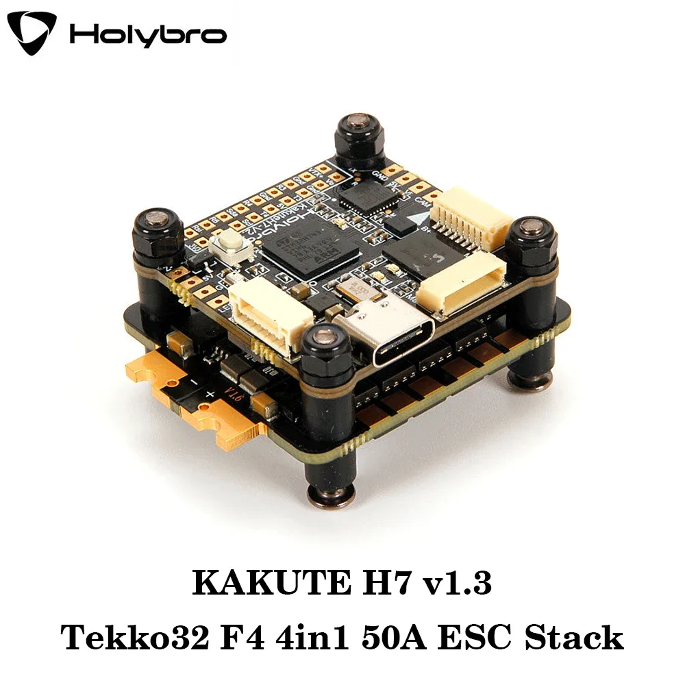 

HolyBro Kakute H7 V1.3 Stacks MPU6000 Flight Controller W/ Tekko32 F4 4in1 50A / 60A / Matel 65A ESC for RC FPV Racing Drone