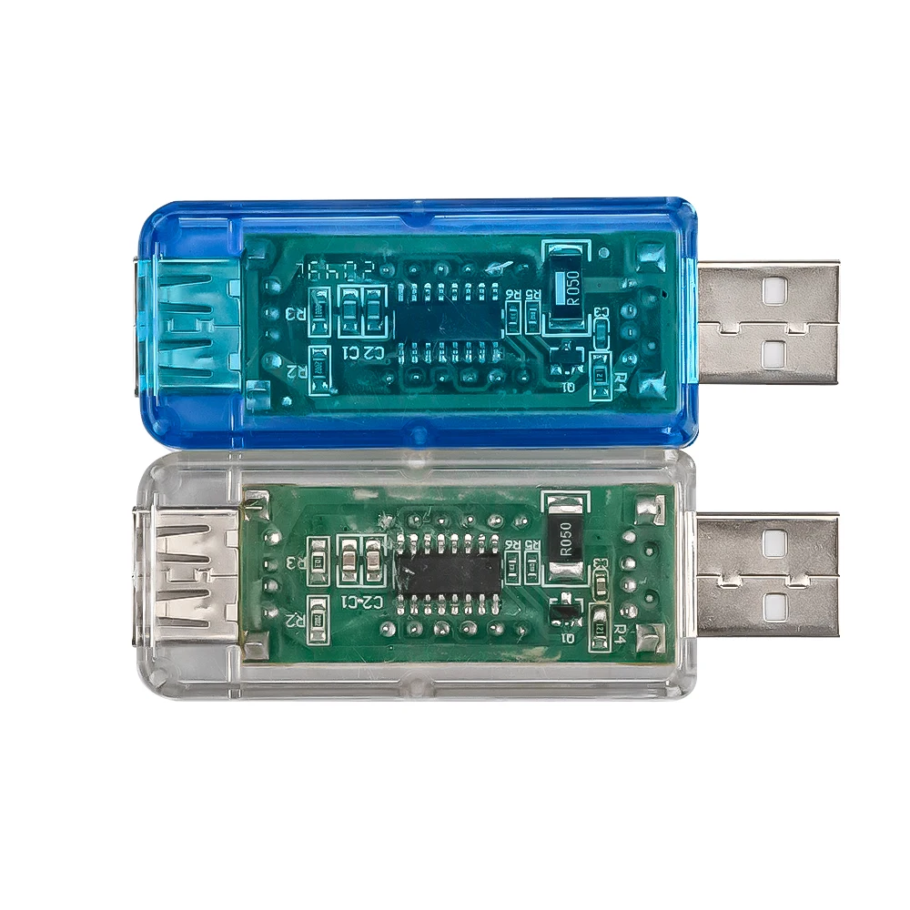 Digitale Usb Mobiele Power Opladen Stroom Spanning Tester Meter Mini Dc 3.3-7.5V 0A-3A Charger Voltmeter Amperemeter Turn transparante