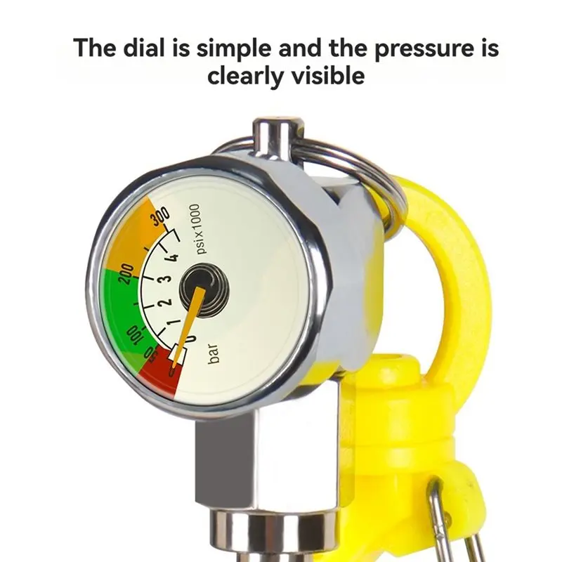 Abhs-manômetro de mergulho submersível com mangueira de alta pressão para regulador bcd mergulho subaquático