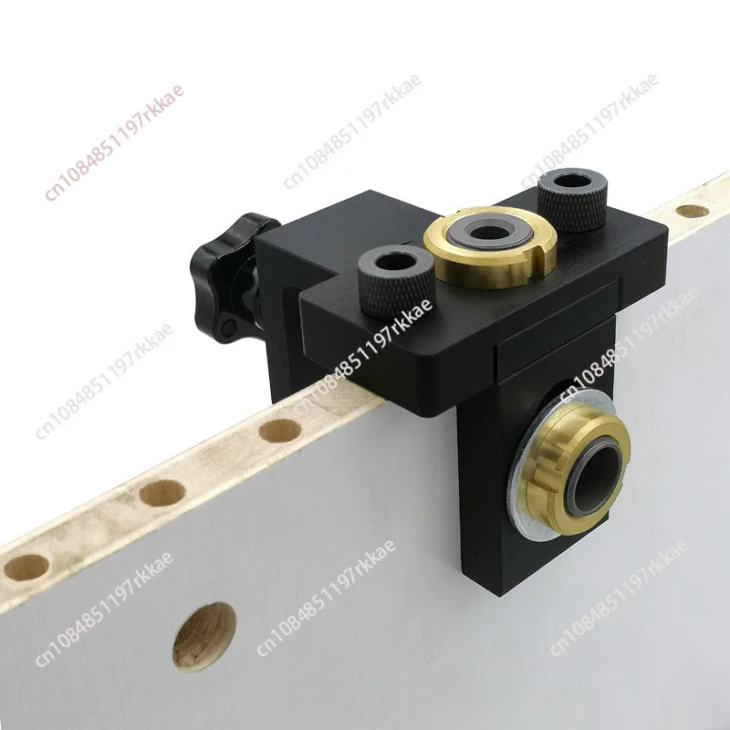 3-In-1 Drilling Positioner Drill Bit Guide Fixture Drill Positioner Kit Woodworking Tools with Step Drill