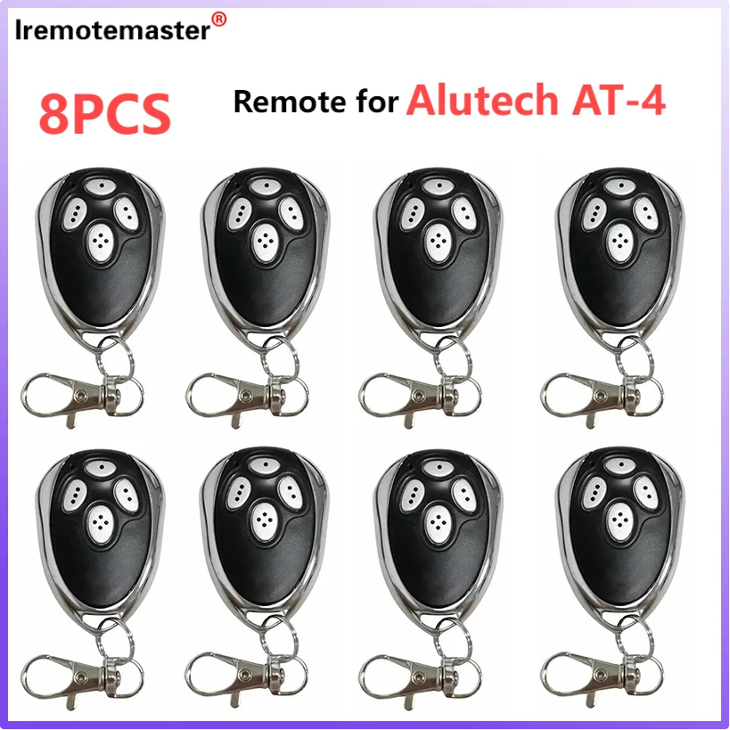 

8PCS for Alutech AT-4 AR-1-500 ASG 600 AN-Motors AT-4 ASG1000 ASL500 Remote 433MHz Rolling Code Garage Door Gate Remote Control