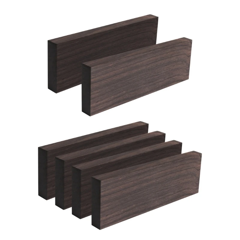

2/4pcs Black Ebony Block Lumber Guitar Material Handle Plate