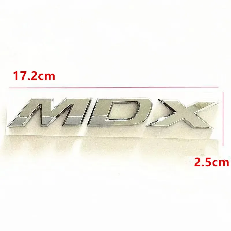 Suitable for Acura mdx RDX Trunk Lid Chrome rear standard aspec hybrid logo sh-awd 4WD TSX modified Emblem Badge Sticker